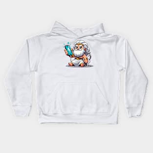 Zeus Charging a Phone Kids Hoodie